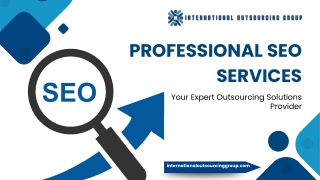Search Engine Optimisation (SEO) - Internationaloutsourcing