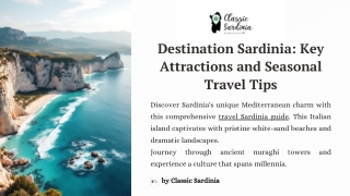 Destination Sardinia: Key Attractions and Seasonal Travel Tips