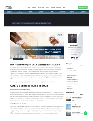 How to Safely Navigate UAE’S Business Rules in 2025
