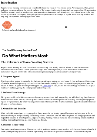 Improve your House's Worth with Regular Household Washing Products and services