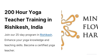 200 Hour Yoga Teacher Training In Rishikesh, India