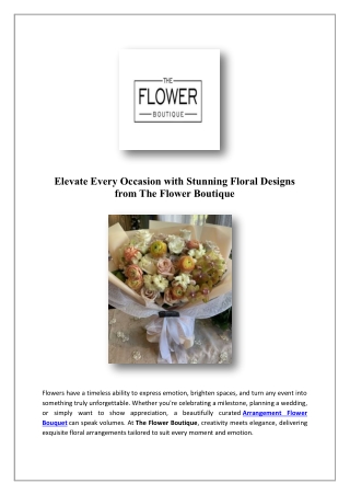Best Orange County Florist - Flower Delivery | The Flower Boutique