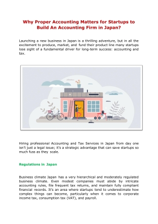 Why Proper Accounting Matters for Startups to Build An Accounting Firm in Japan?