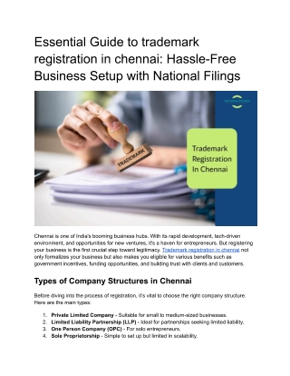 trademark registration in chennai