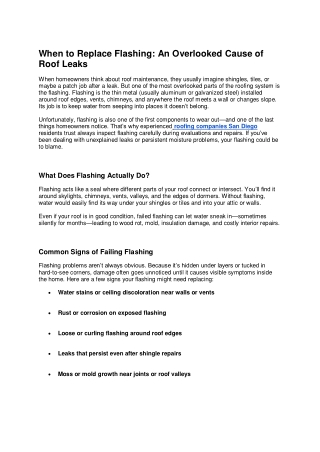 When to Replace Flashing An Overlooked Cause of Roof Leaks (1)