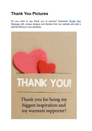 Thank You Pictures