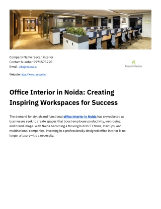 office interior in noida
