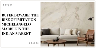 Buyer Beware The Rise of Imitation Michelangelo Marble in the Indian Market