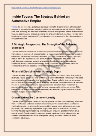 Inside Toyota_ The Strategy Behind an Automotive Empire