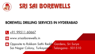 BOREWELL DRILLING SERVICE IN HYDERABAD