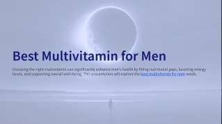 Best Multivitamin for Men