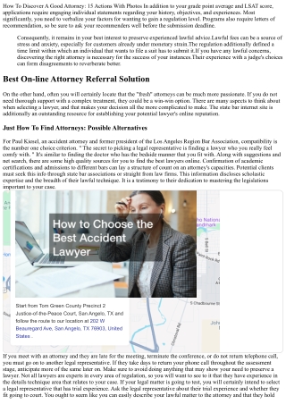 Selecting An Attorney: 10 Points To Consider