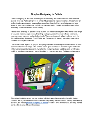 Graphic Designing in Patiala