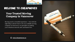 Your Trusted Moving Company in Vancouver