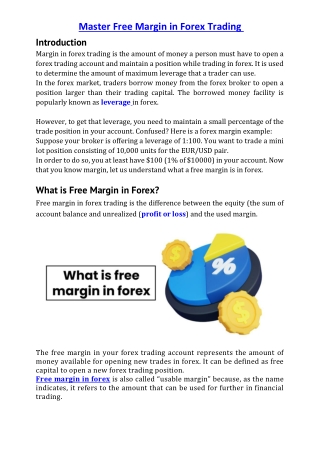 Understand Free Margin in Forex to Avoid Margin Calls