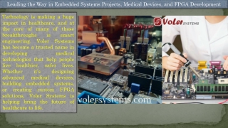 Leading the Way in Embedded Systems Projects, Medical Devices, and FPGA Development