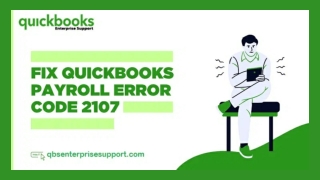 Solve QuickBooks Error Code 2107