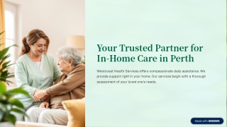 Your Trusted Partner for In-Home Care in Perth