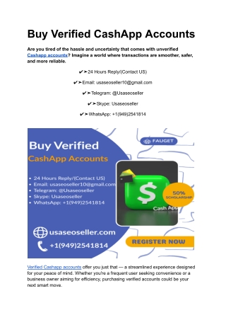 Buy Verified CashApp Accounts