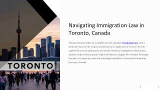 Trusted Immigration Law Experts in Toronto, Canada