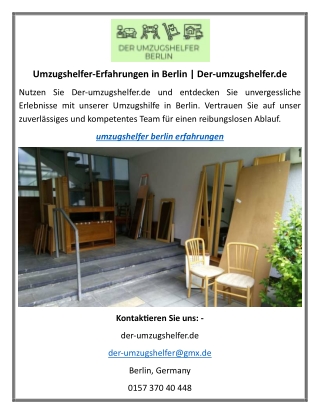 Umzugshelfer-Erfahrungen in Berlin Der-umzugshelfer.de