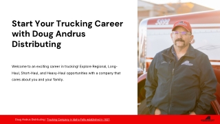 Start Your Trucking Career with Doug Andrus Distributing