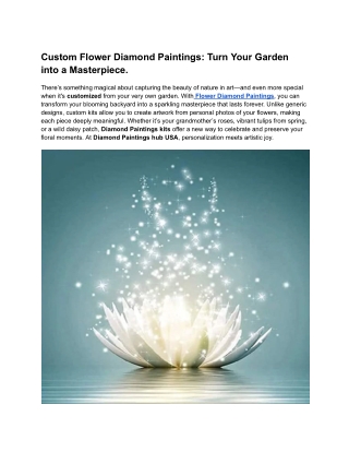 Custom Flower Diamond Paintings_ Turn Your Garden into a Masterpiece (2)