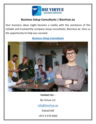 Business Setup Consultants Bizvirtue.ae