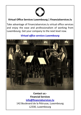 Virtual Office Services Luxembourg Financialservices.lu