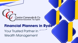 Financial Planners in Ryde - Your Trusted Partner in Wealth Management
