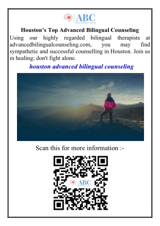 Houston’s Top Advanced Bilingual Counseling
