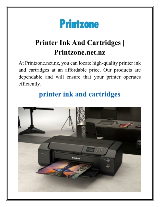 Printer Ink And Cartridges