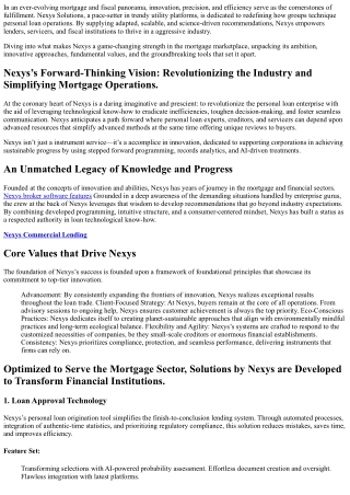 Pioneering Change in Financial Services,   Nexys Engineers Combines    Trailblaz