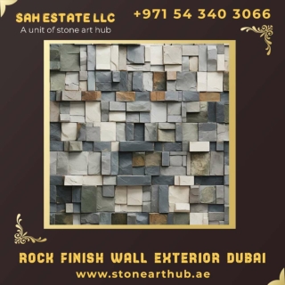 Rock Finish Wall Exterior Dubai - ☎  971 54 340 3066