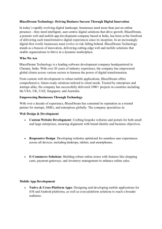 Ecommerce SEO Services Chennai | BlazeDream Technology