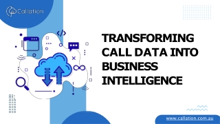 Transforming Call Data Into Business Intelligence