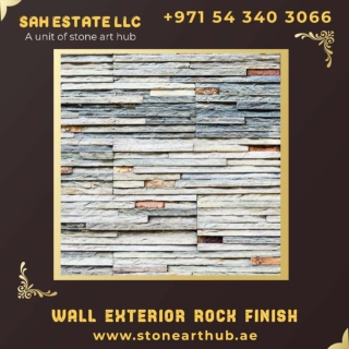 Wall Exterior Rock Finish - ☎  971 54 340 3066
