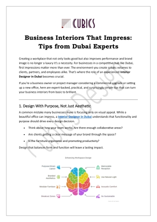 Interior Designer in Dubai