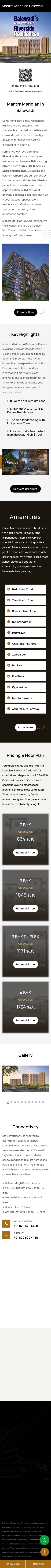 Mantra Meridian in Balewadi | 2, 3 & 4 BHK Riverside Residences