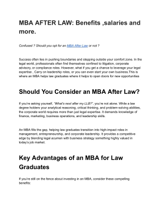 MBA AFTER LAW_ Benefits ,salaries and more