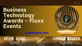 Business Technology Awards – Fluxx Events