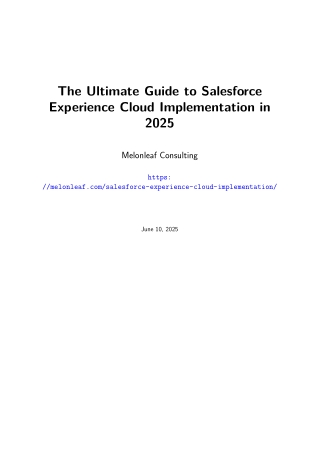 The Ultimate Guide to Salesforce Experience Cloud Implementation in 2025