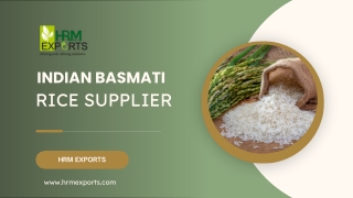 Best Indian Basmati Rice Supplier