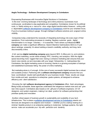 Aegiiz Technology – Software Development Company in Coimbatore (1)