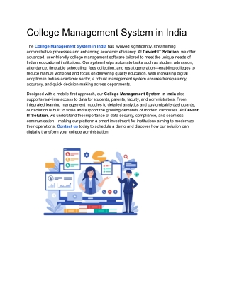 College Management System in India