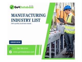 Manufacturing Industry List