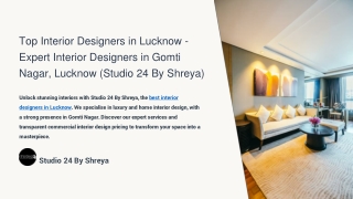 Top Interior Designers in Lucknow - Expert Interior Designers in Gomti Nagar, Lucknow (Studio 24 By Shreya)