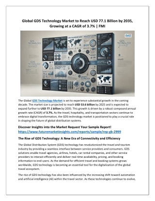 GDS Market Dynamics: Innovations Transforming Travel Distribution