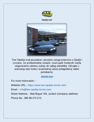 Opatija taxi