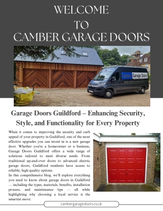 Garage Doors Guildford